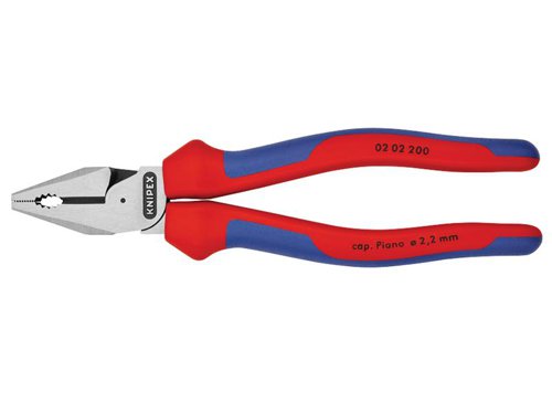 KPX0202200 Knipex High Leverage Combination Pliers Multi-Component Grip 200mm