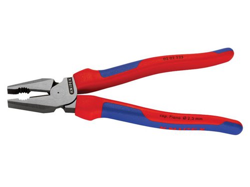 KPX0202225 Knipex High Leverage Combination Pliers Multi-Component Grip 225mm