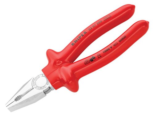 KPX VDE Combination Pliers Dipped Handles 200mm