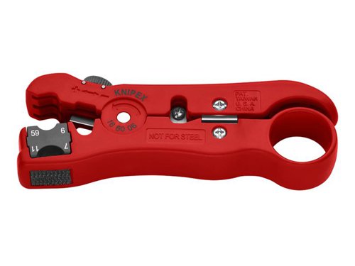 KPX166006SB Knipex Wire Stripping Tool for Coax And Data Cable