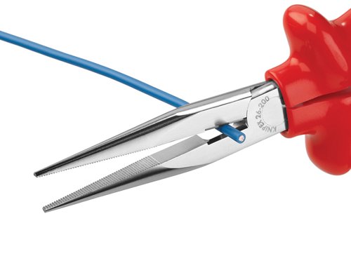KPX VDE Snipe Nose Side Cutting Pliers Dipped Handles 200mm