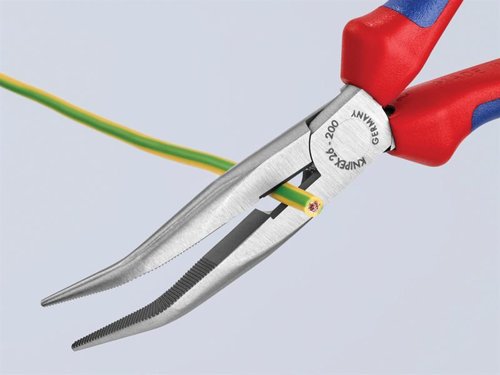 KPX Bent Snipe Nose Side Cutting Pliers Multi-Component Grip 200mm (8in)