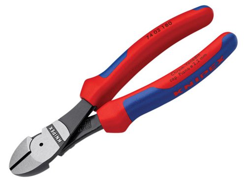 Knipex High Leverage Diagonal Cutters Multi-Component Grip 180mm