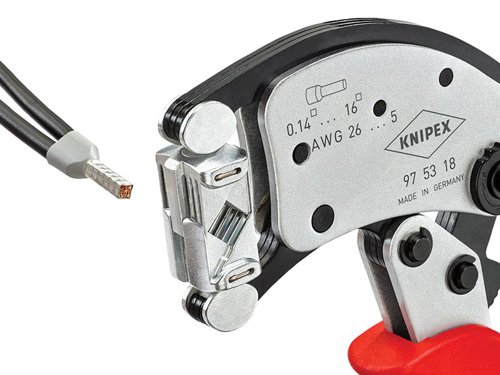 KPX975318 Knipex Twistor16® Self-Adjusting Crimping Pliers 200mm
