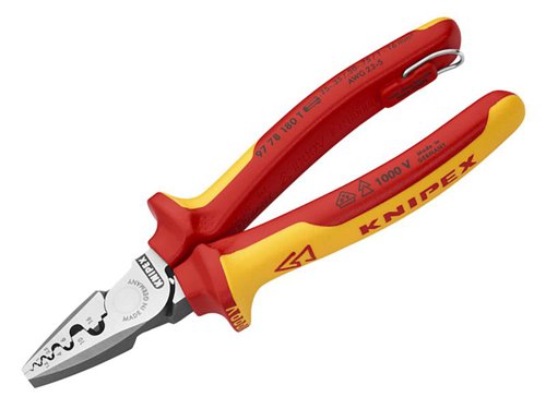KPX VDE Crimping Pliers with Tether Point 180mm