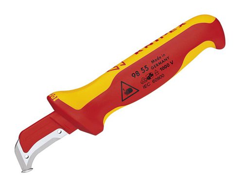 KPX9855 Knipex VDE Stripping Knife 180mm