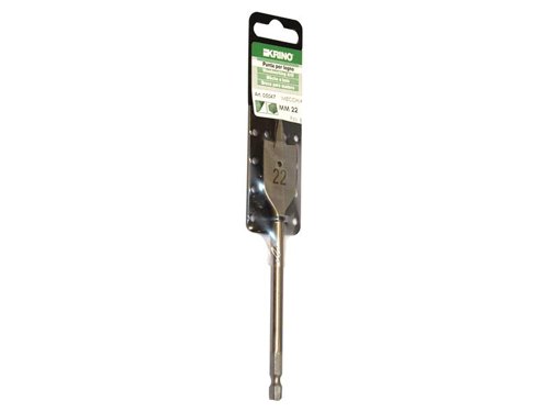 KRI Flat Wood Drill Bit 22mm Display Pack