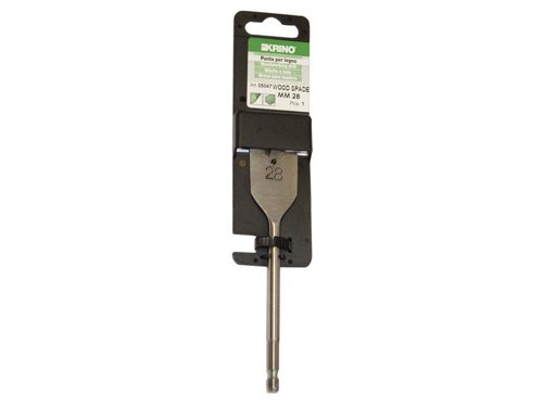 KRI Flat Wood Drill Bit 28mm Display Pack