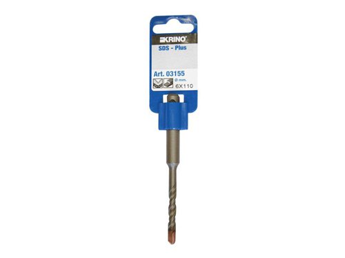 KRI SDS Plus Drill Bit 6 x 110mm Display Pack