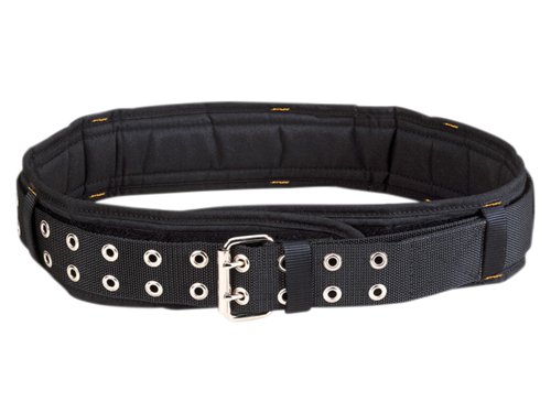 The Kuny's 76.2mm (3in) wide padded comfort belt, made from heavy-duty, double layer, lightweight fabric for excellent durability. For comfort, it has foam padding.The belt has a 51mm (2in) double tongue metal roller buckle and a grip strip fastening system that holds pouches securely in place. It will not rot, crack, harden or be affected by mildew.Fits waist sizes: 29in to 46in.