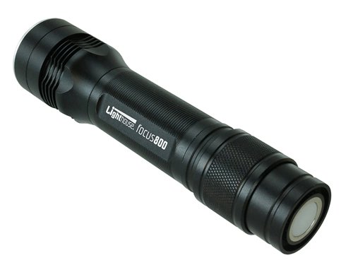 Lighthouse elite Focus800 LED Torch with Rechargeable USB Powerbank 800 lumens
