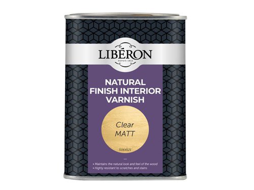 Liberon Natural Finish Interior Varnish Clear Matt 1 litre