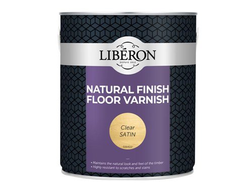 Liberon Natural Finish Floor Varnish Clear Satin 2.5 litre