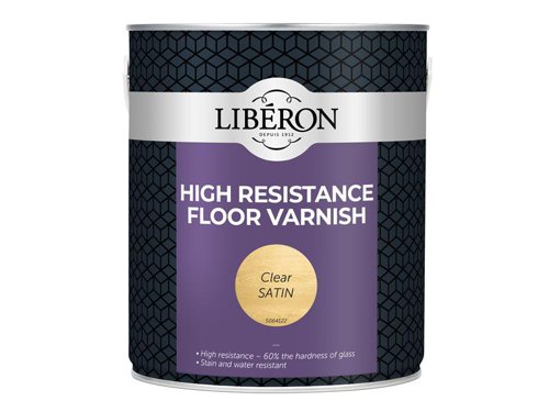 Liberon High Resistance Floor Varnish Clear Satin 2.5 litre
