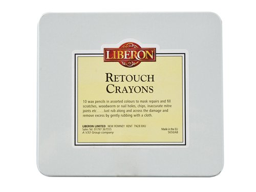 LIBRCAP10 Liberon Retouch Crayons Assorted x 10