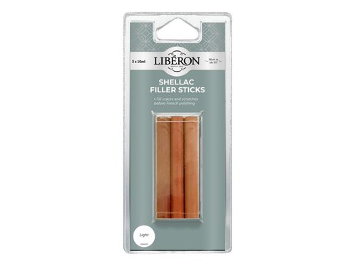 LIBSFSLN Liberon Shellac Filler Sticks Light (3 Pack)