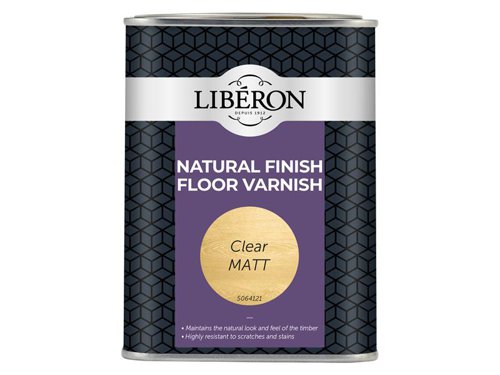 Liberon Natural Finish Floor Varnish Clear Matt 1 litre