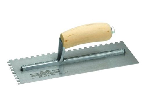 M/T M775SD Notched Trowel Square 1/2in DuraSoft® Handle 11 x 4.1/2in