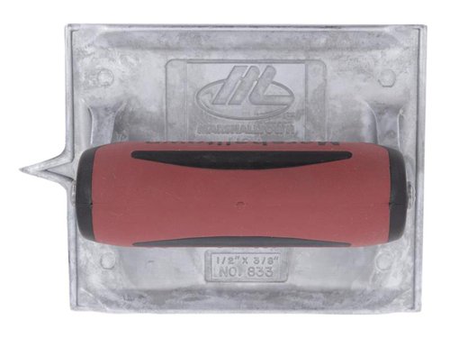 M/T M835D Heavy-Duty Zinc Groover Trowel DuraSoft® Handle 6 x 4.1/2in
