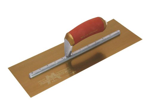 Marshalltown MPB13GSD Pre-Worn PermaShape® Finishing Gold S/S Trowel DuraSoft® 13 x 5in