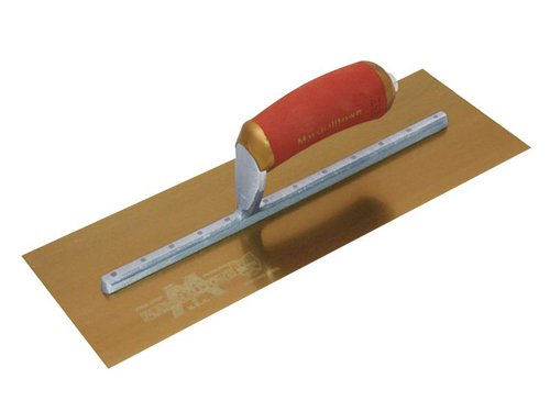 Marshalltown MPB165GSD Pre-Worn PermaShape® Finishing Gold S/S Trowel DuraSoft® 16 x 5in