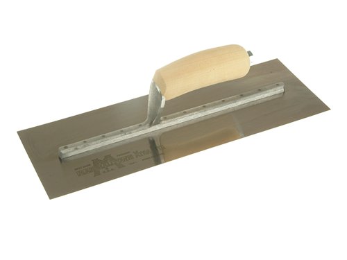 M/TMXS73SS Marshalltown MXS73SS Cement Trowel Stainless Steel Wooden Handle 14 x 4.3/4in