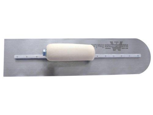 M/T MXS81RE Rounded Plasterer's Finishing Trowel Wooden Handle 18 x 4in