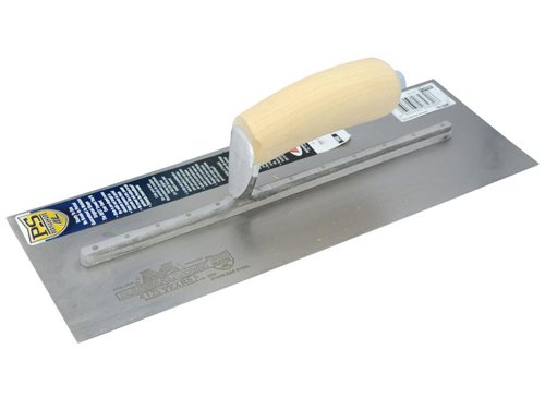 M/T MPB14SS Pre-Worn PermaShape® Finishing S/S Trowel Wooden Handle 14 x 5in
