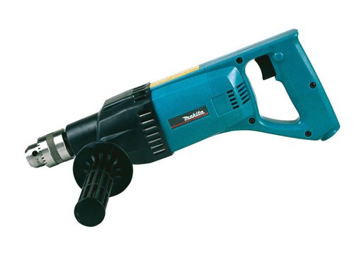 The Makita 8406 Percussion Diamond Drill has a heavy-duty construction ideal for site work and a torque limiter to prevent operator injury if the core bit snags. The percussion action is for drilling the pilot hole and the rotary action is for dry diamond core drilling. Other features include a variable speed trigger, and double insulation to protect the user. The drill is excellent for plumbers, electricians and general contractors.Supplied with: 1 x Chuck Key, 1 x Side Handle, 1 x Carry Case.Specifications:Input Power: 850W.No Load Speed: 0-1,500/min.Blows Per Minute: 0-22,500/bpm.Capacity: Masonry: 20mm, Steel: 13mm, Wood: 30mm.Max. Dry Diamond Core: 152mm.Weight: 3.7kg.Vibration drilling: 2.5 m/sec².Vibration hammer drilling: 9.5 m/sec².Vibration K factor: 1.5 m/sec².Noise sound power: 105 dB(A).Noise sound pressure: 94 dB(A).Noise K factor: 3 dB(A).The Makita 8406 Percussion Diamond Drill 850W comes in the 240V Version.Supplied with: 1 x Chuck Key, 1 x Side Handle, 1 x Carry Case.