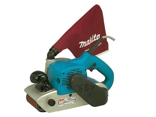 The Makita 9403 100mm Super Duty Belt Sander has a heavy-duty construction with double insulation to protect the user. The high powered motor allows for high speed stock removal and is fitted with a rotating dust bag.It is supplied with a dust bag, abrasive belt and a dust nozzle.Specifications:Input Power: 1,200 Watt.No Load Speed: 500/min.Belt Size: 100 x 610mm.Weight: 5.7kg.Vibration sanding: 2.5 m/sec².Vibration K factor: 1.5 m/sec².Noise sound power: 97 dB(A).Noise sound pressure: 86 dB(A).Noise K factor: 3 dB(A).The Makita 9403 Super Duty Belt Sander 100 x 610mm 1200 Watt comes in the 240 Volt Version.