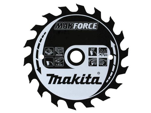MAK B-08458 MAKFORCE Portable Saw Blade 180 x 20mm x 40T