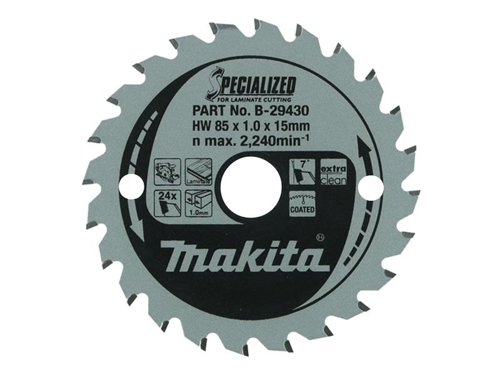 MAK B-29430 Specialized for Laminate Cutting Blade 85 x 15mm x 24T