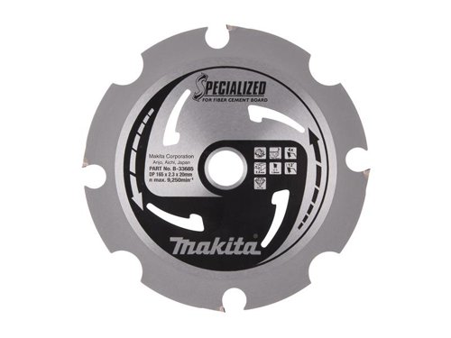 Makita B-33685 Specialized Blade for Fibre Cement Board 165 x 20mm x 4T
