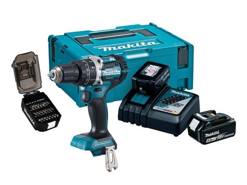 MAK DHP484TJX9 50th Anniversary LXT Brushless Combi Drill 18V 2 x 5.0Ah Li-ion