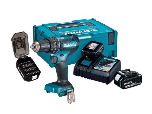 MAK DHP485TJX8 50th Anniversary LXT Brushless Combi Drill 18V 2 x 5.0Ah Li-ion