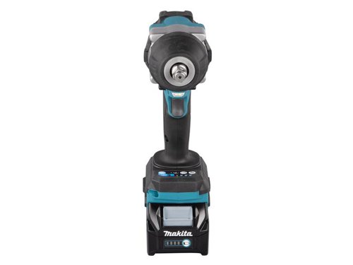 The Makita TW007G XGT 40Vmax BL Impact Wrench with electronic 4 stage impact power selection for added versatility. The electric brake and variable speed trigger provide a high level of control, as well as an auto-stop system available in both forward/reverse rotation modes.Its ergonomically designed handle with rubberised soft grip improves user comfort and reduces fatigue. XPT (Extreme Protection Technology) provides improved dust and water resistance, ideal for operation in harsh job site conditions. Fitted with a twin LED job light for greater visibility, even in low light conditions. The battery protection system automatically shuts off power when the battery level is low.Supplied with: 2 x 40V 2.5Ah Li-ion Batteries, 1 x DC40RA Fast Charger and 1 x Type 3 MAKPAC Case.Specifications:Bit Holder: 1/2in Square C Ring.No Load Speed: 0-600/1,200/1900/2,300/min.Impact Rate: 0-1,200/1,900/2,700/2,900/bpm.Max. Fastening Torque Impact Drill: 760Nm.Nut-busting Torque: 1,100Nm.Tightening Capacity Standard Bolt: M10 - M24.