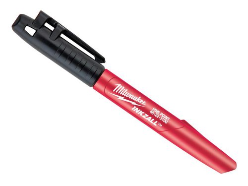 MHT INKZALL™ Ultra Fine Tip Marker Black (Pack 4)