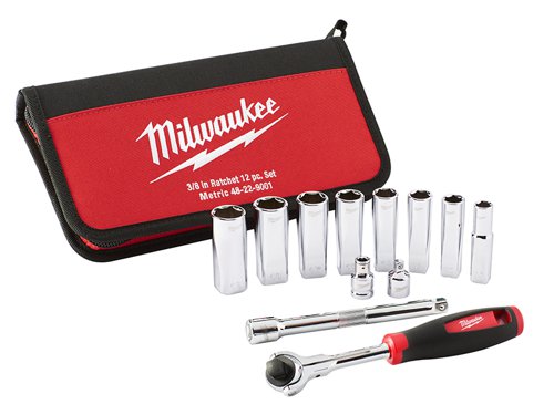 MHT Tradesman 3/8in Ratchet Set 12 Piece