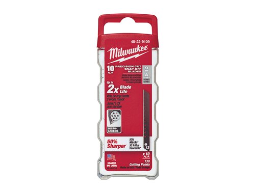 MHT Snap-Off Blades 9mm (Pack 10)