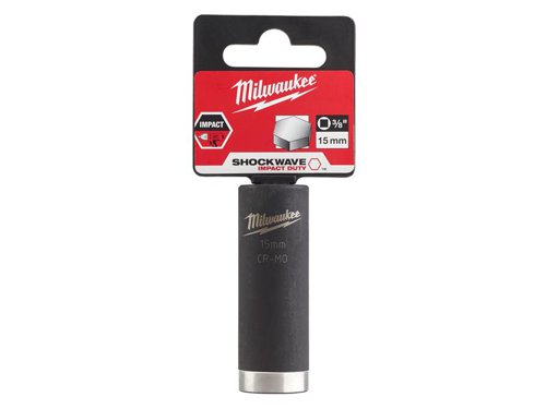 MHT SHOCKWAVE™ Deep Impact Duty Socket 3/8in Drive 15mm