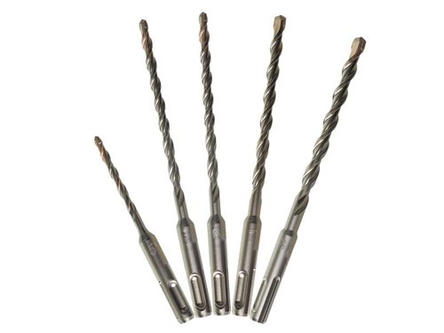 MIL SDS Plus M2 Drill Bit 2 Cut Set, 5 Piece