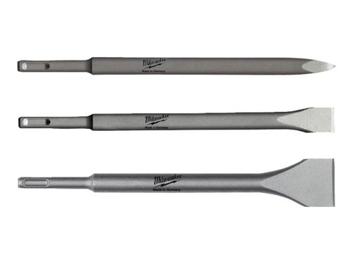 MIL SDS Plus Chisel Set, 3 Piece