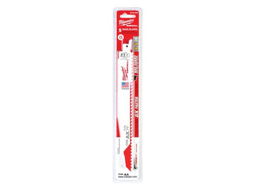 MIL SAWZALL® Heavy-Duty AX™ Demolition Blades 230mm 5 TPI (Pack 5)
