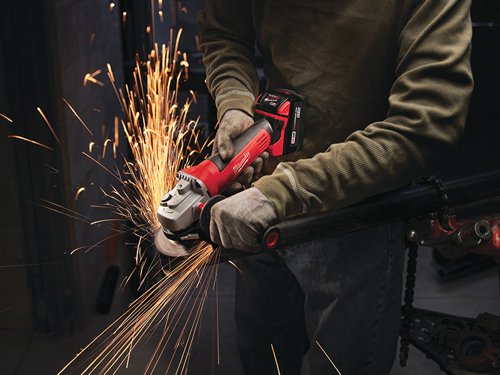 MIL HD18 AG-402 Angle Grinder 115mm 18V 2 x 4.0Ah Li-ion
