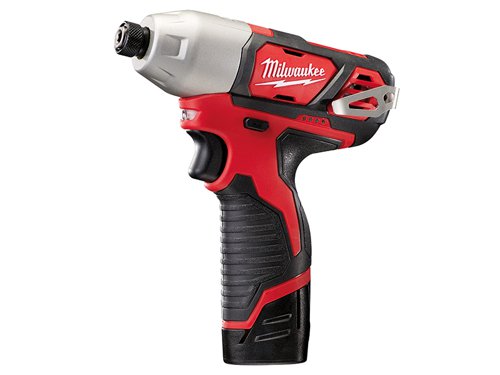 MIL M12 BID-202C Sub Compact 1/4in Impact Driver 12V 2 x 2.0Ah Li-ion