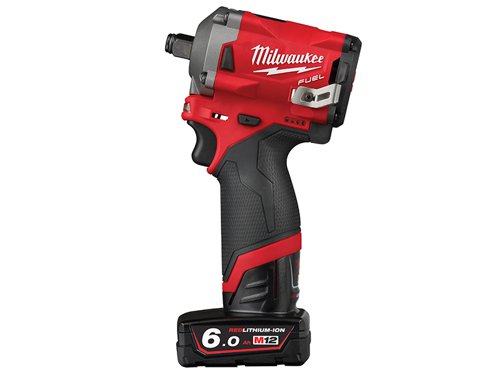 MIL M12 FIWF12-622X FUEL™ Impact Wrench Kit 12V 1 x 2.0Ah & 1 x 6.0Ah Li-ion