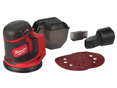 MIL M18 BOS125-502B Random Orbital Sander 18V 2 x 18 5.0Ah Li-ion