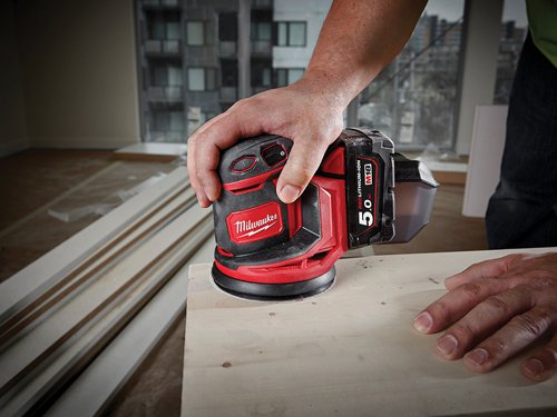 MIL M18 BOS125-502B Random Orbital Sander 18V 2 x 18 5.0Ah Li-ion