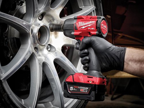 MIL M18 FMTIW2F12-502X FUEL™ 1/2in Mid-Torque Impact Wrench 18V 2 x 5.0Ah