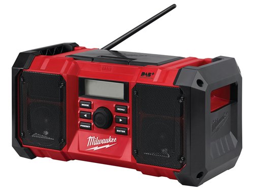 Milwaukee Power Tools M18 JSRDAB-0 DAB Digital Jobsite Radio 240V & 18V Li-ion Bare Unit